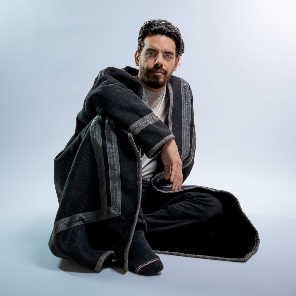 The Classic Farwa (Black) — Wearable Blanket