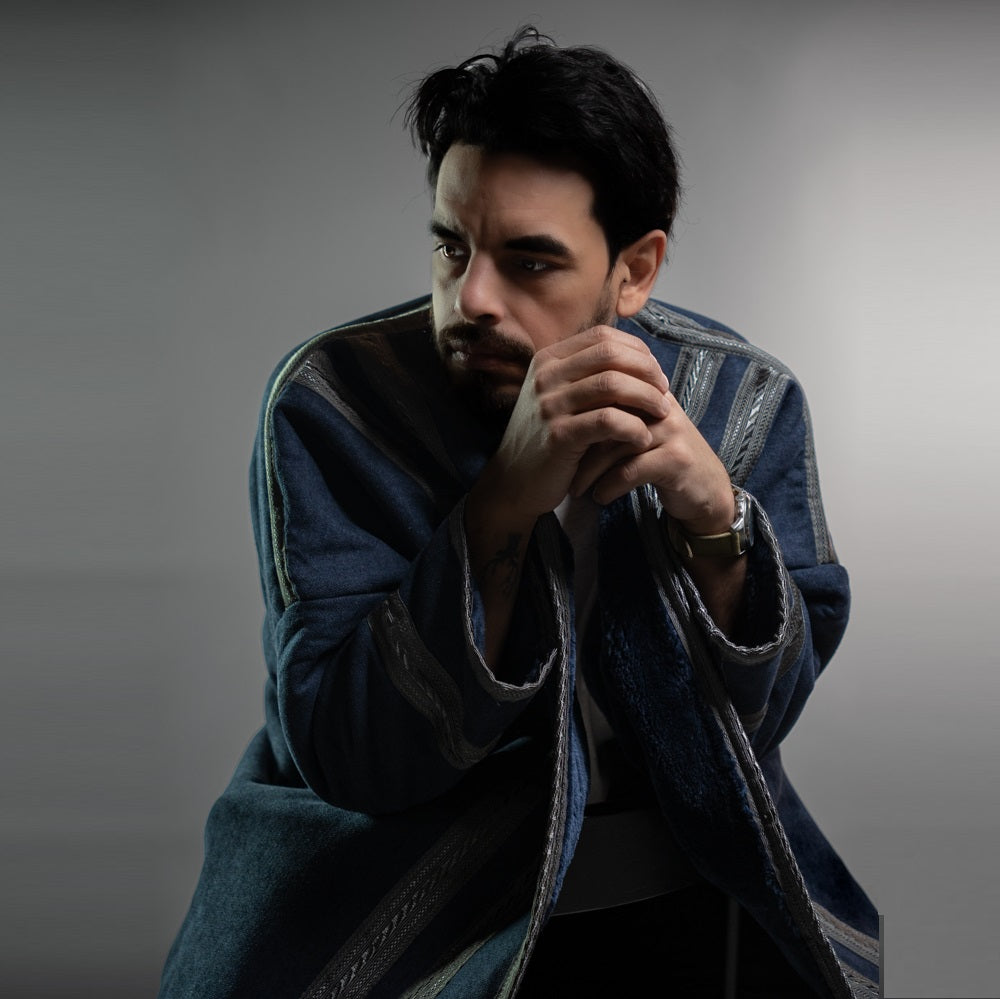 The Classic Farwa (Midnight Blue) — Wearable Blanket