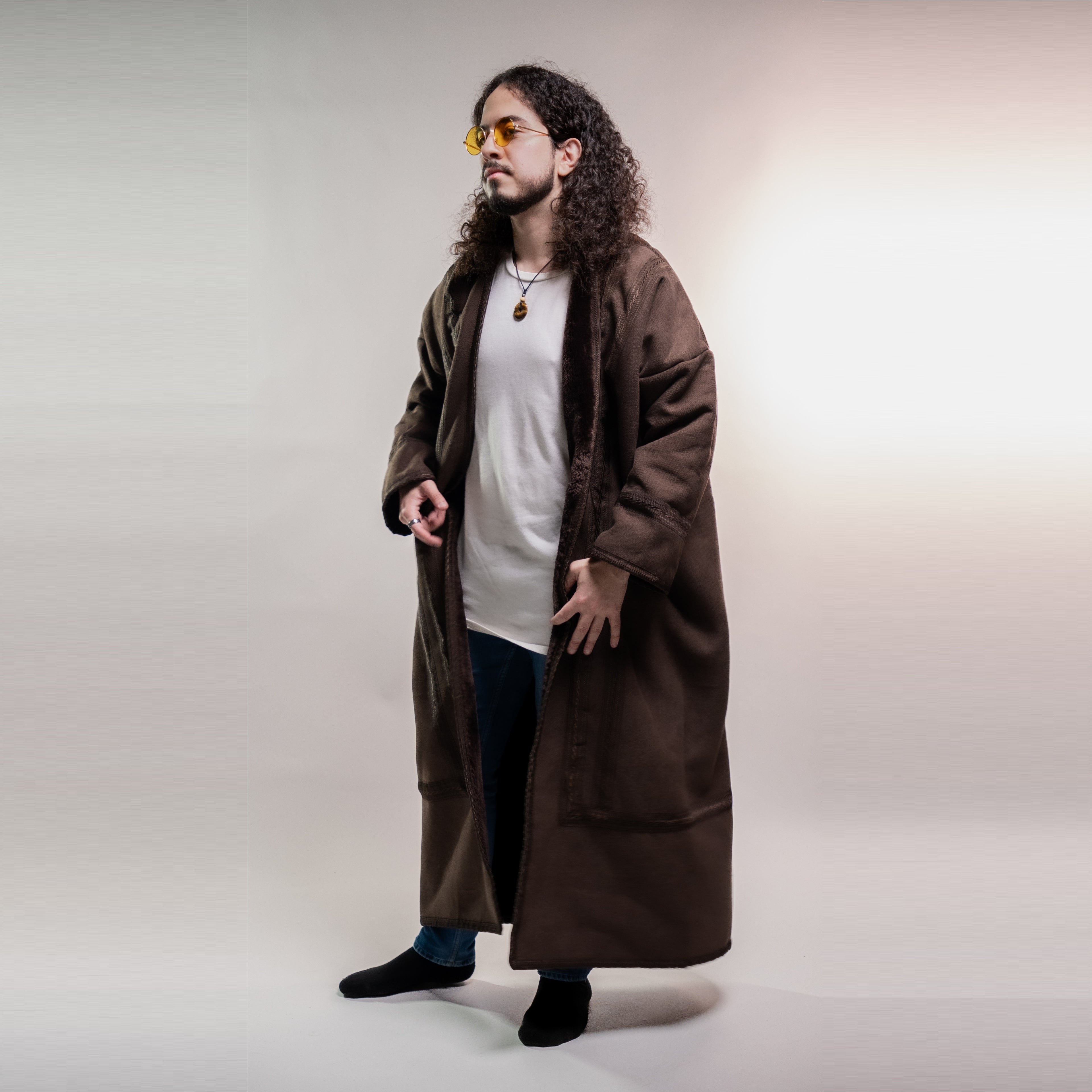 The Classic Farwa (Desert Brown) — Wearable Blanket