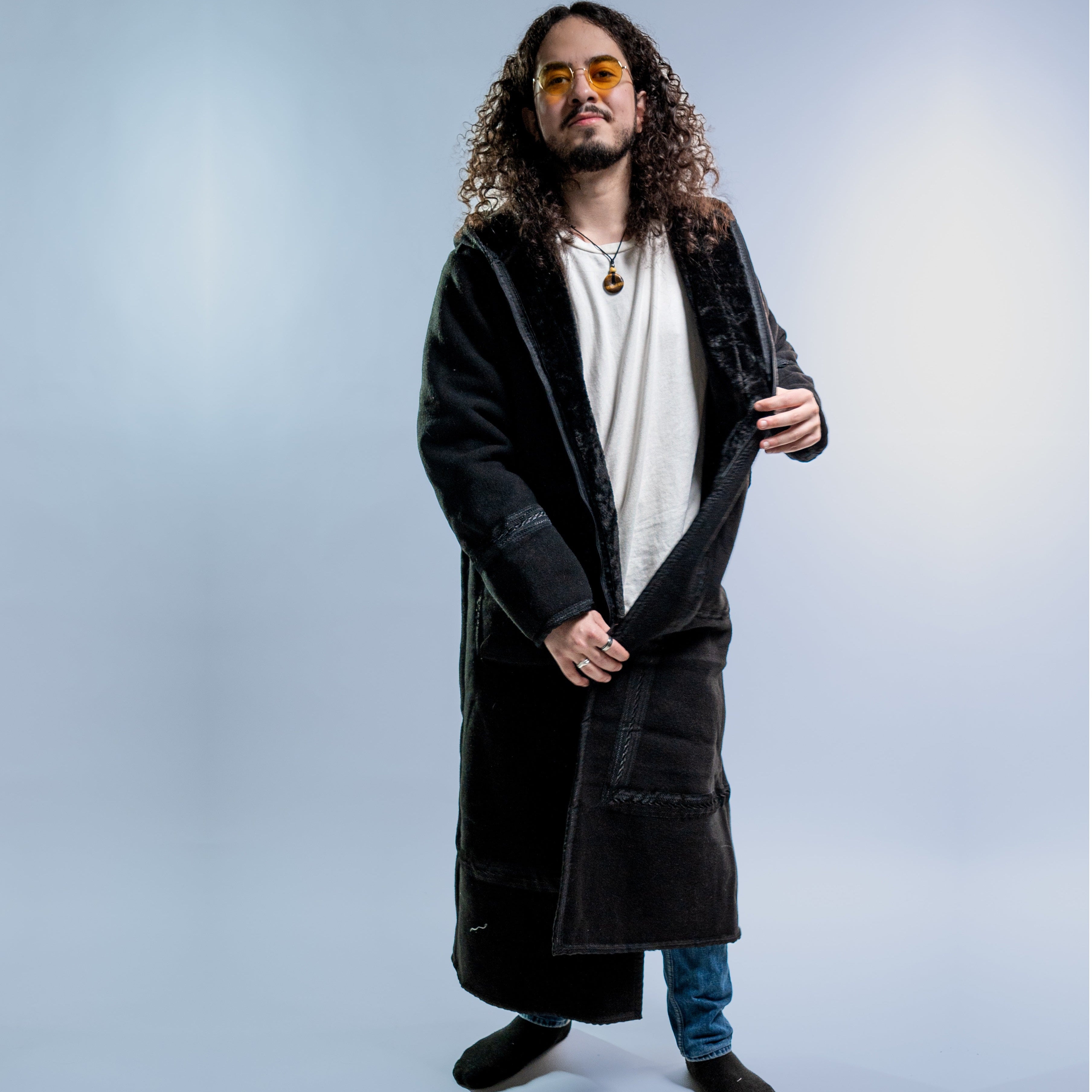 The Hooded Farwa (Black) — Wearable Blanket