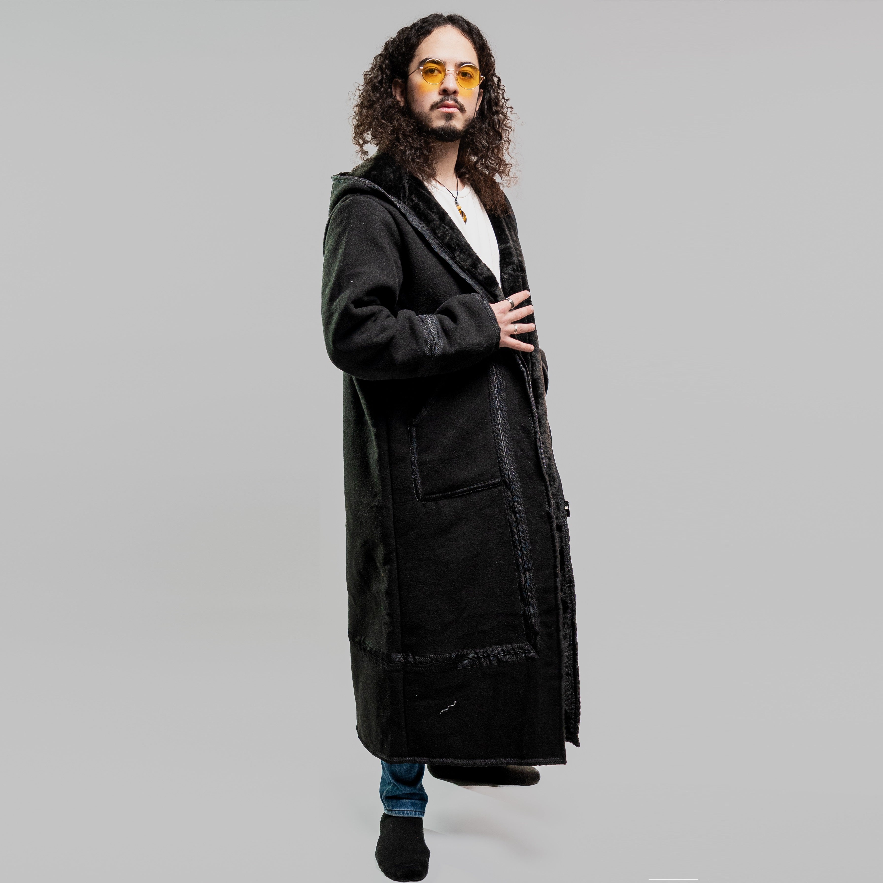 The Hooded Farwa (Black) — Wearable Blanket